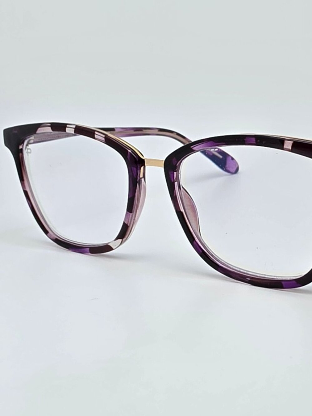 Prive Revaux The Lolita Purple Tortoise Gold +2.50 Blue Light Reading Glasses